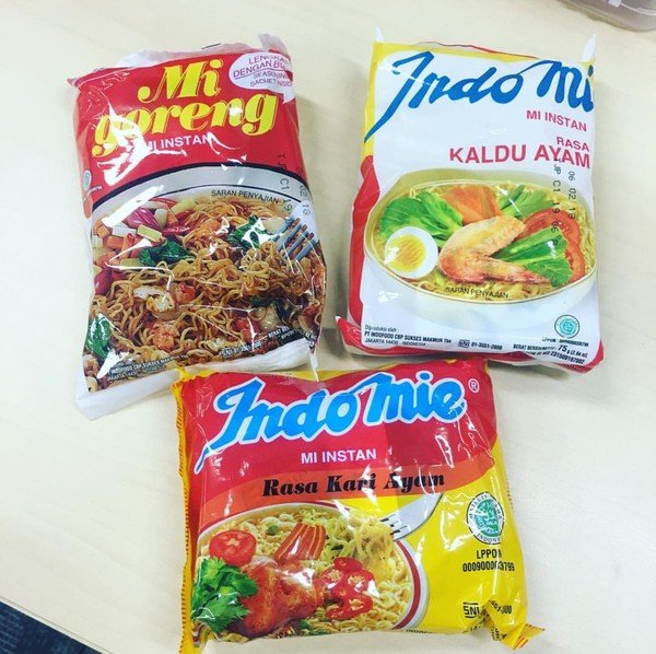 Kemasan Indomie tahun 1985