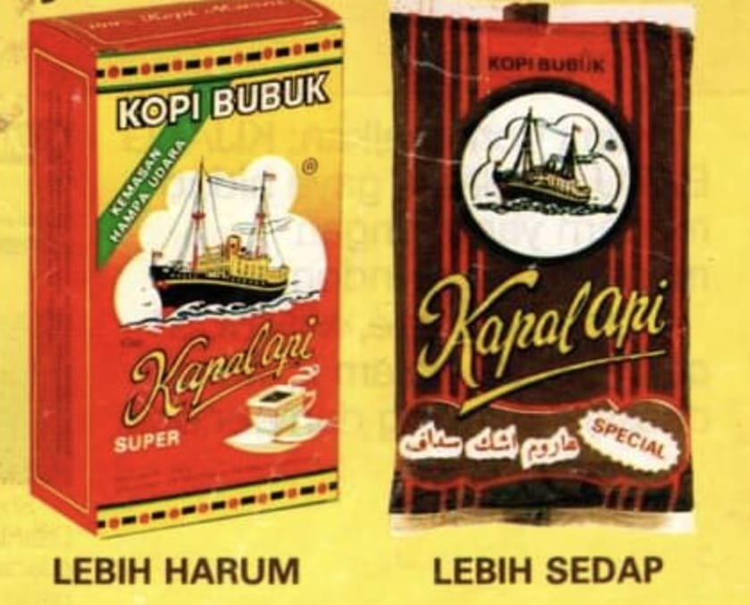 Kemasan Kopi Kapal Api tahun 1986